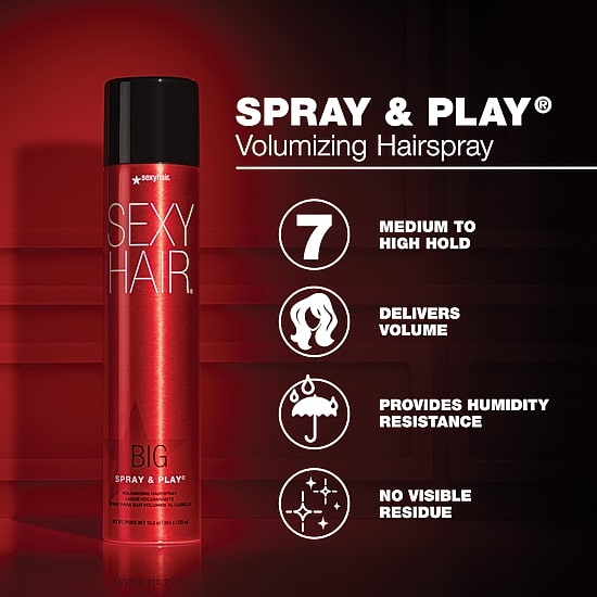 Sexy Hair Big Spray And Play Hair Spray 10 oz.