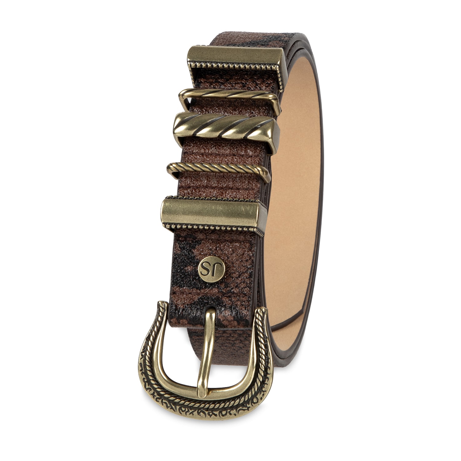 JS Jessica Simpson 1" Stone Womens Belt