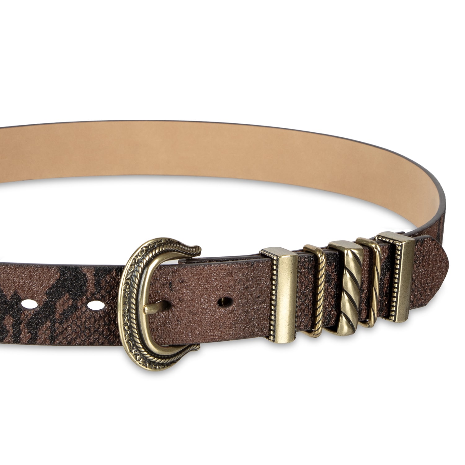 JS Jessica Simpson 1" Stone Womens Belt