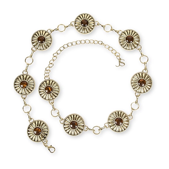 JS Jessica Simpson Stone Floral Womens Belt