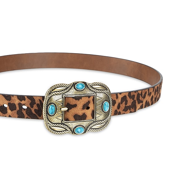 JS Jessica Simpson 1" Stone Reversible Womens Belt