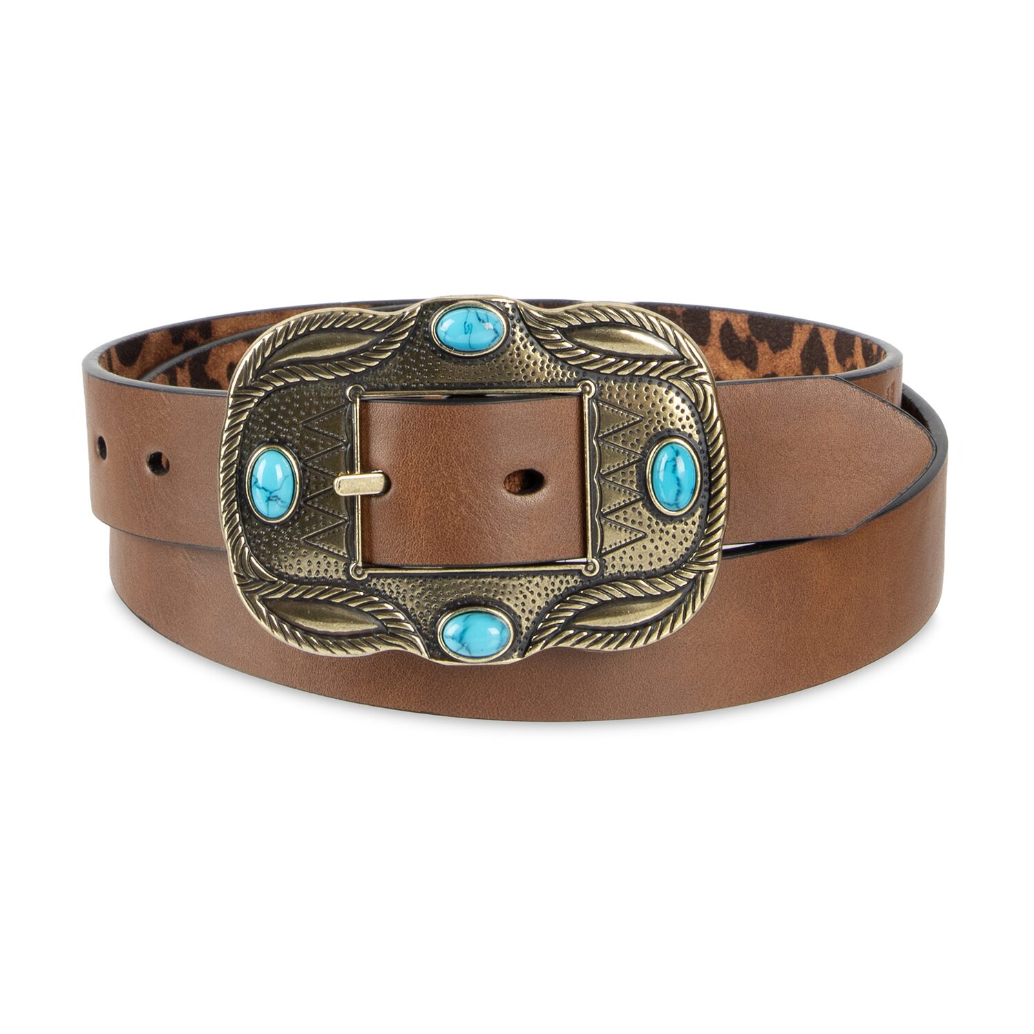 JS Jessica Simpson 1" Stone Reversible Womens Belt