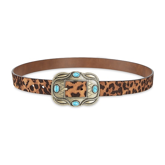 JS Jessica Simpson 1" Stone Reversible Womens Belt