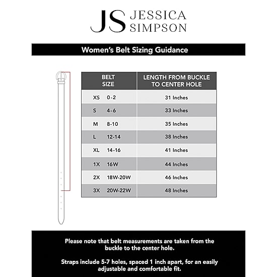 JS Jessica Simpson 75' & 1.25" Western Pack 3-pc. Womens Belt