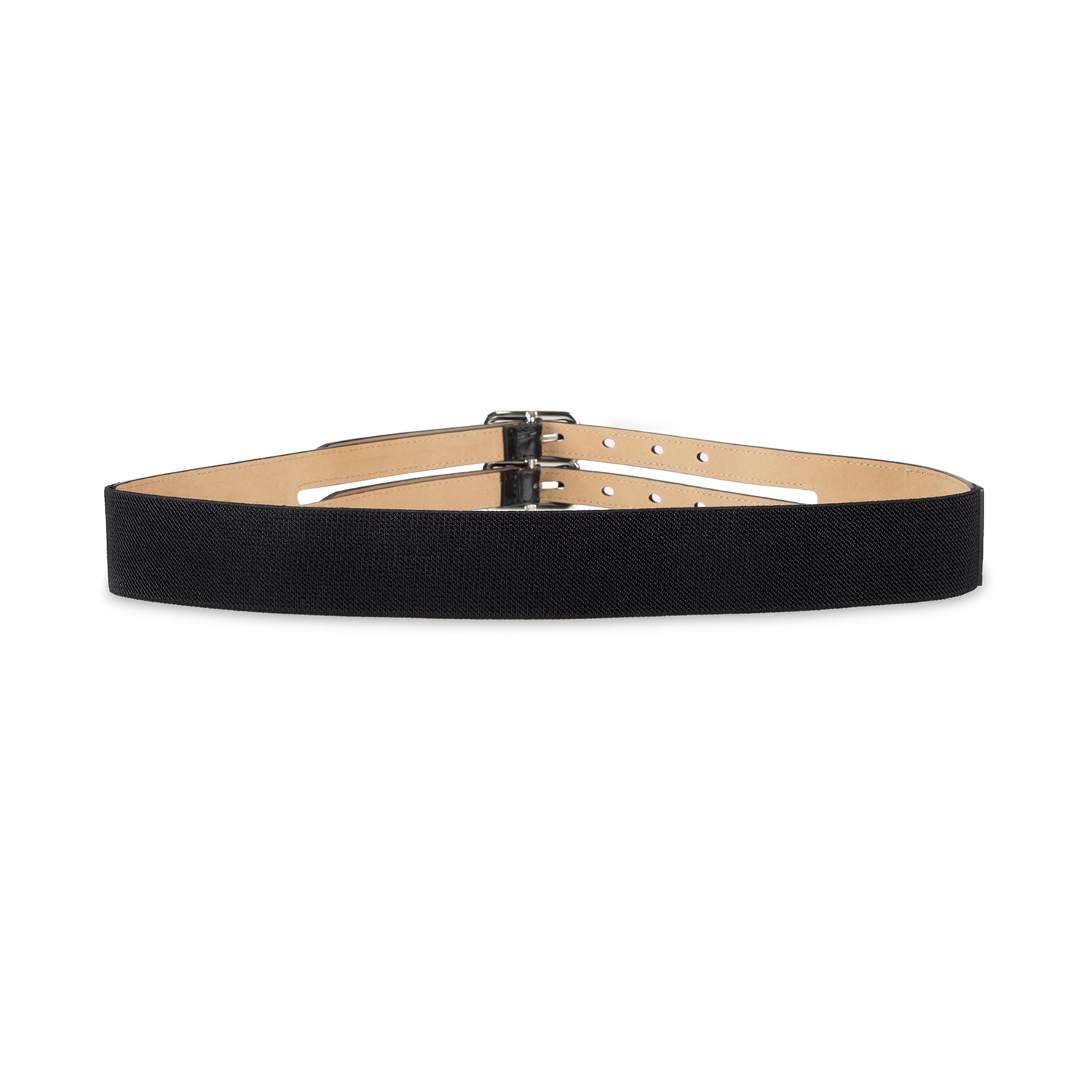 JS Jessica Simpson 2.25" Faux Double Belt Womens
