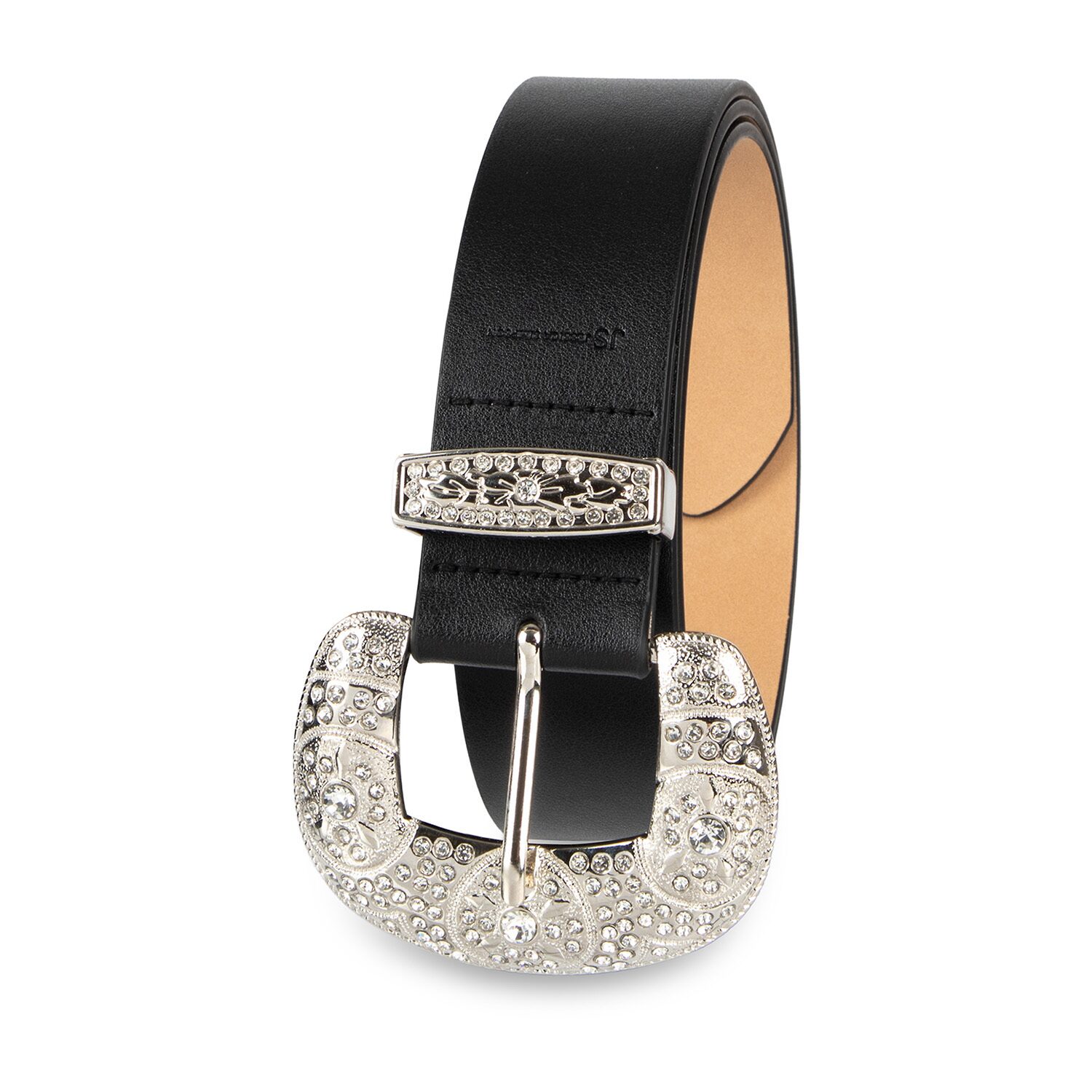 JS Jessica Simpson 1.5" Gem Harness And Loop Womens Belt