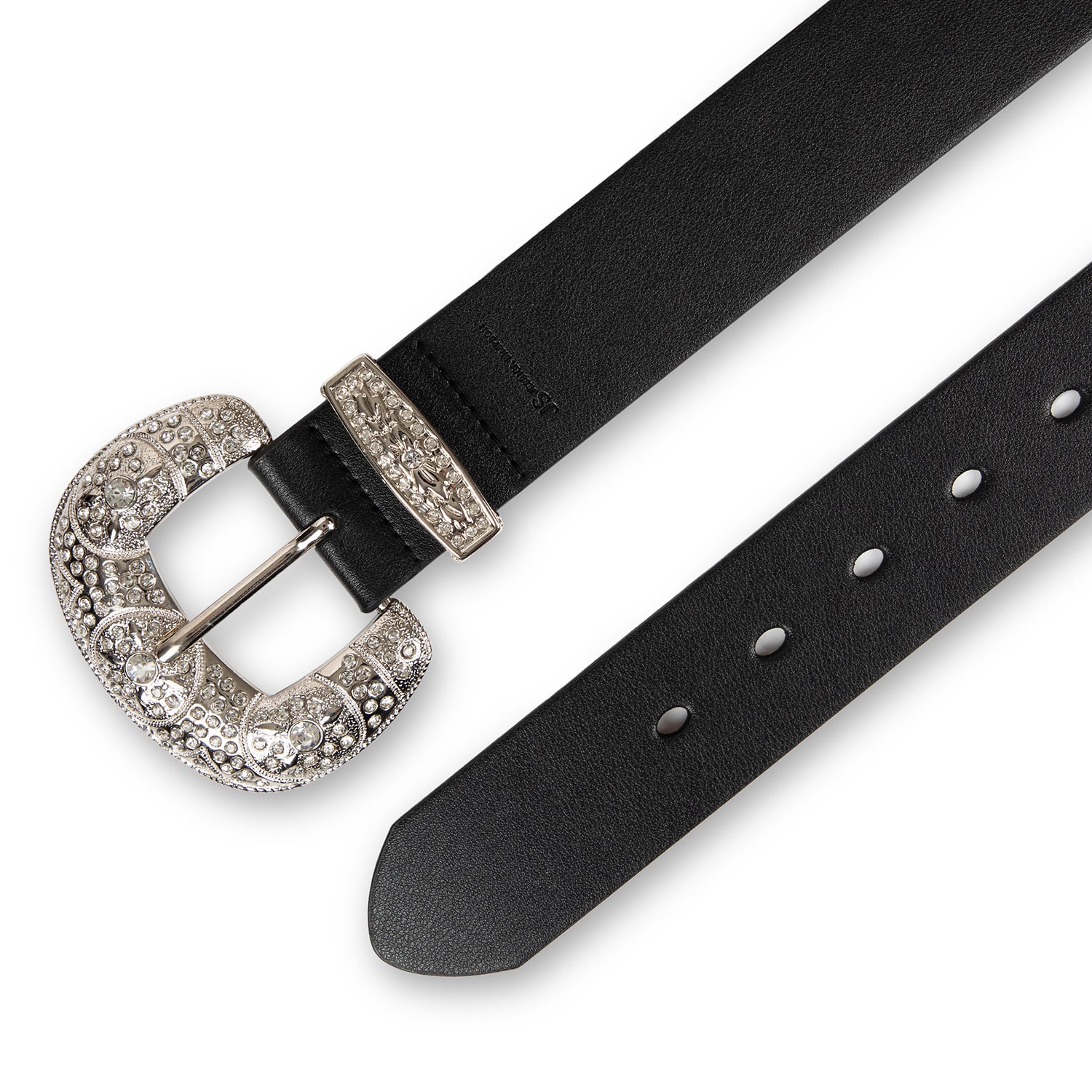 JS Jessica Simpson 1.5" Gem Harness And Loop Womens Belt