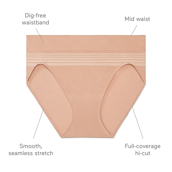 Warners® No Pinching, No Problems® Dig-Free Comfort Waist Smooth and Seamless Hi-Cut RT5501P