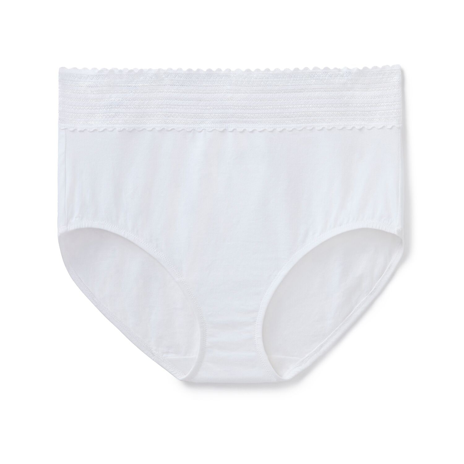 Warners® No Pinching No Problems® Dig-Free Comfort Waist with Lace Cotton Brief - Rs2093p