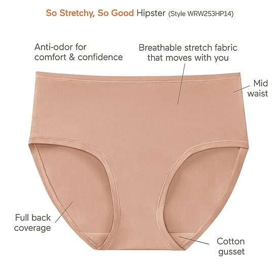 Warners So Stretchy, So Good Hipster Panty - WRW253HP14J