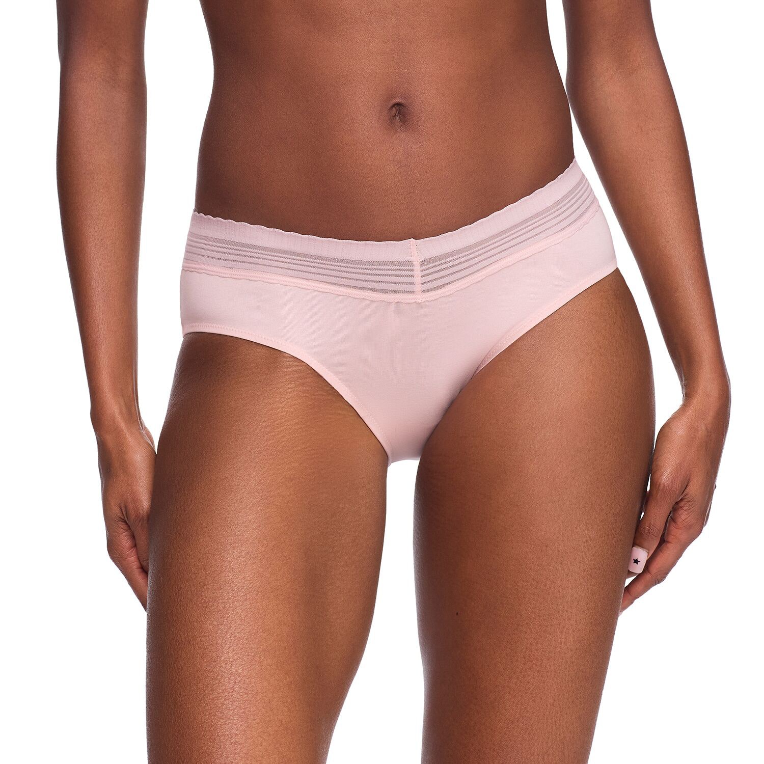 Warners® No Pinching, Problems® Dig-Free Comfort Waist with Lace Cotton Hipster - WRW263HP02