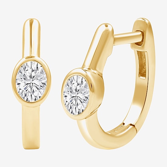 (F / Si1-Si2) Womens 5/8 CT. T.W. Lab Grown White Diamond 14K Gold Over Silver 2-pc. Earring Set