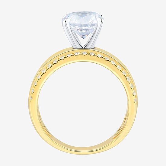 Bridal Addiction (H-I / Si2) Womens 2 1/3 CT. T.W. Lab Grown White Diamond 10K Gold Round Engagement Ring