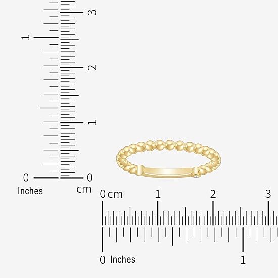 (H-I / Si1-Si2) Womens 2MM Diamond Accent Lab Grown White Diamond Accent 10K Gold Wedding Band