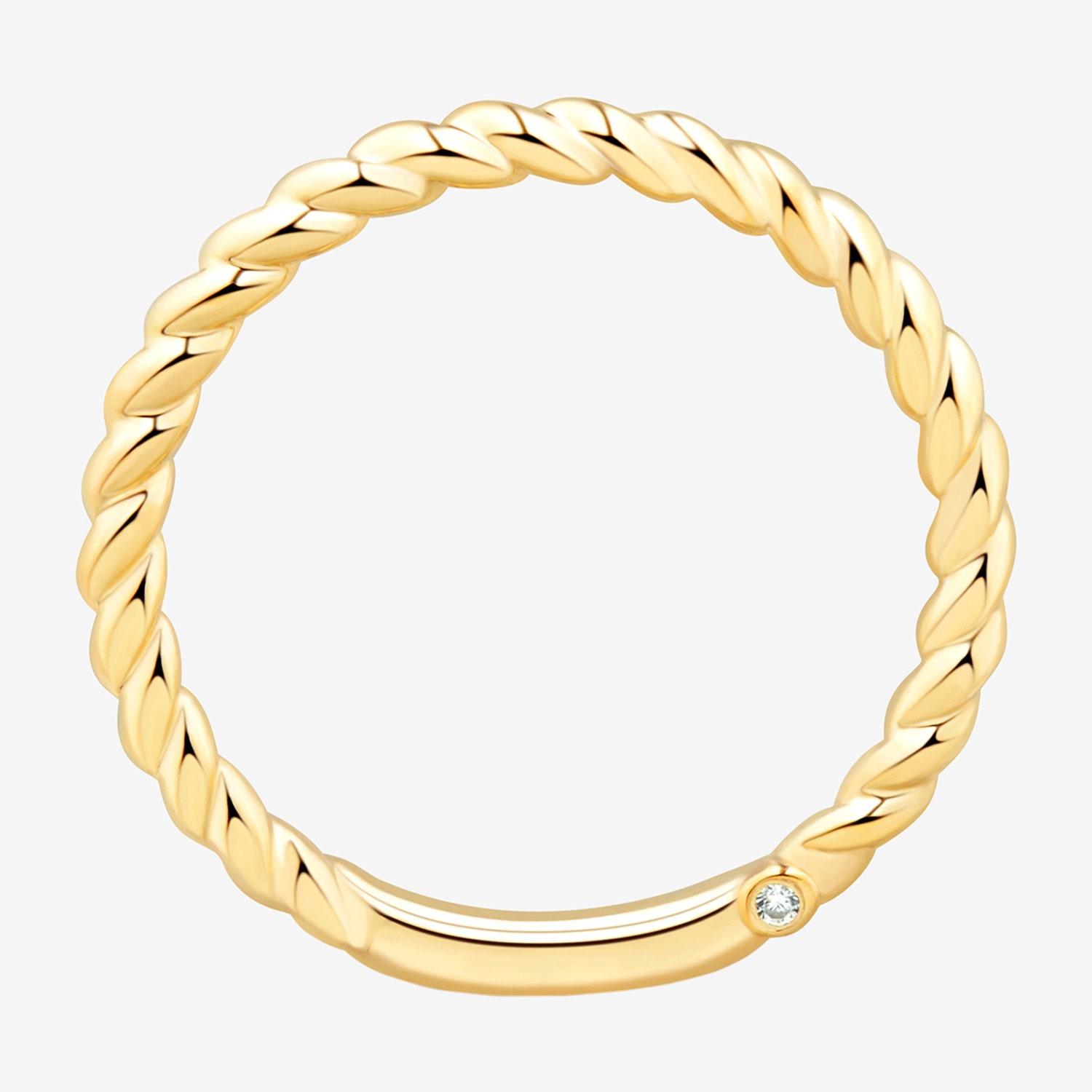 (H-I / Si1-Si2) Womens 2MM Diamond Accent Lab Grown White 10K Gold Wedding Band