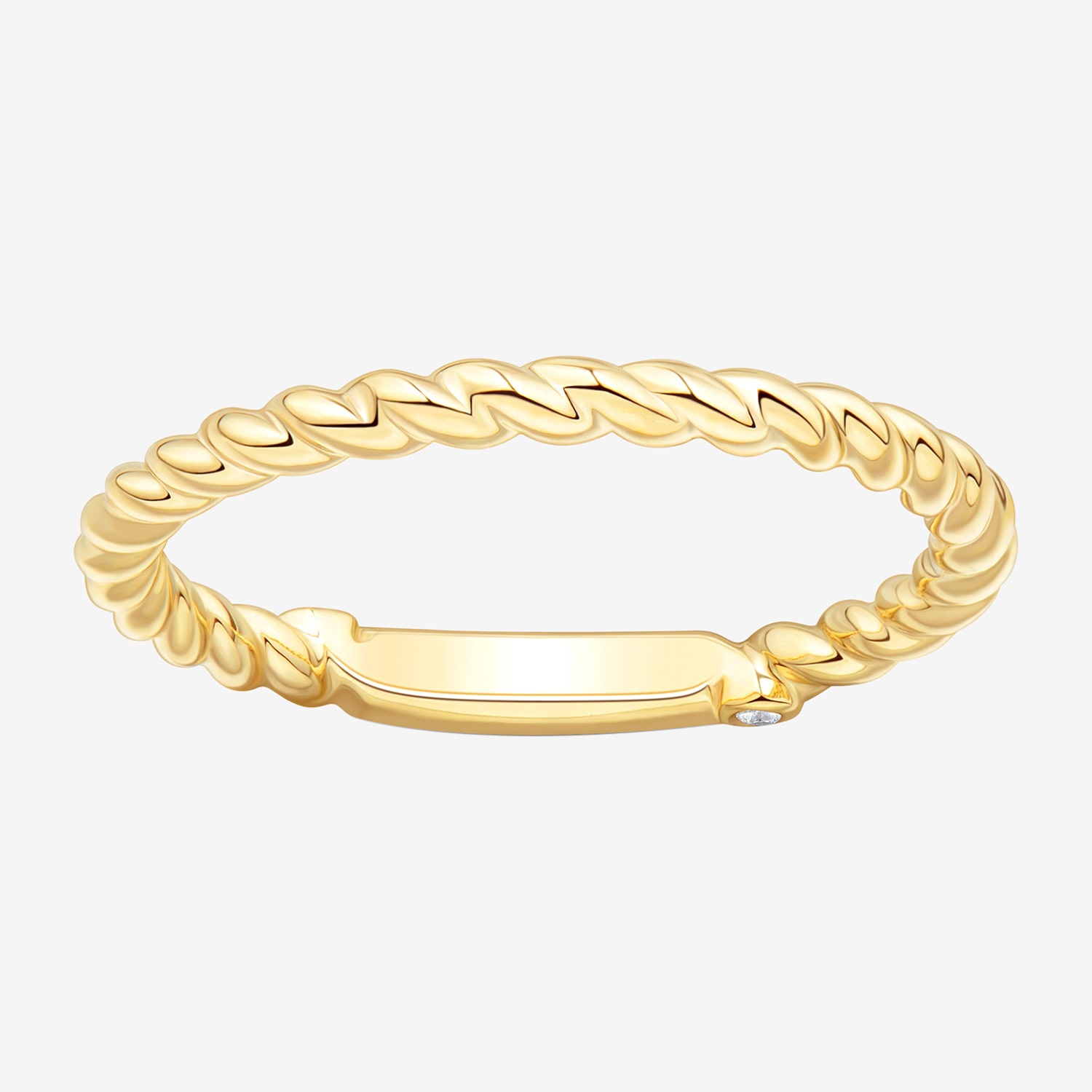 (H-I / Si1-Si2) Womens 2MM Diamond Accent Lab Grown White 10K Gold Wedding Band