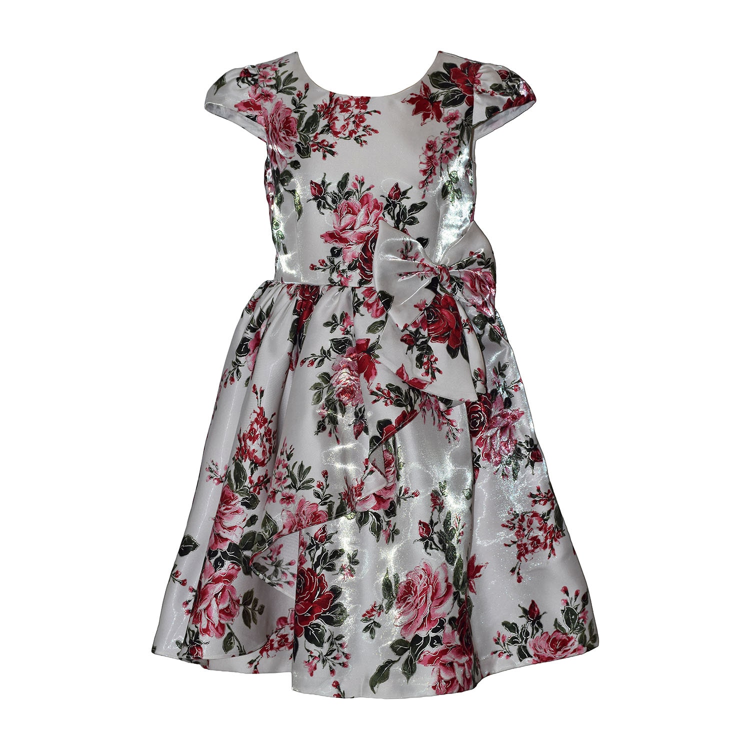 Bonnie Jean Big Kid Girls Cap Short Sleeve Fit + Flare Dress