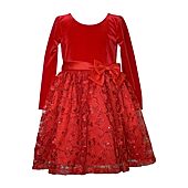 Bonnie Jean Little & Big Kid Girls Long Sleeve Fit + Flare Dress