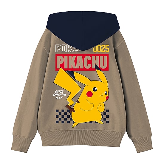 Pikachu Little & Big Kid Boys Long Sleeve Pokemon Fleece Hoodie