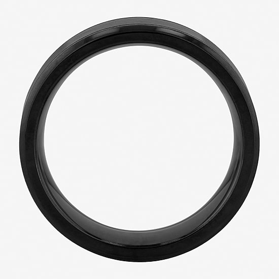 Mens 8MM Stainless Steel Wedding Band
