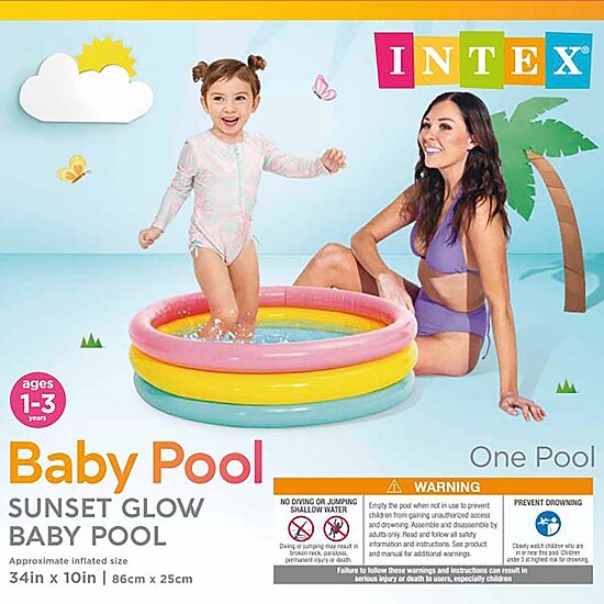 Intex Baby Sunsetglow Kiddie Pool