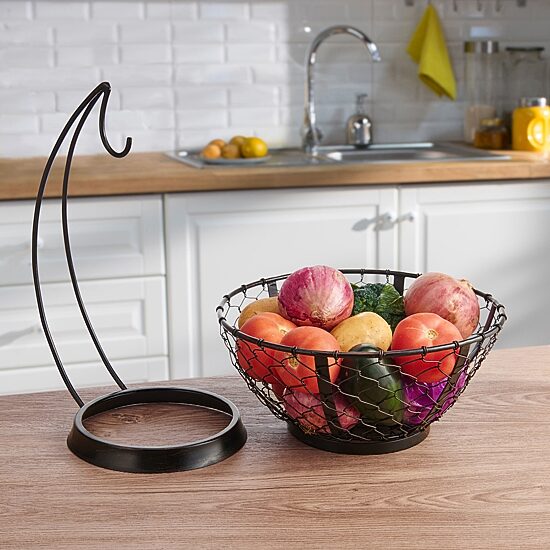 Gourmet Basics by Mikasa Farmers Market With Banana Hook Basket