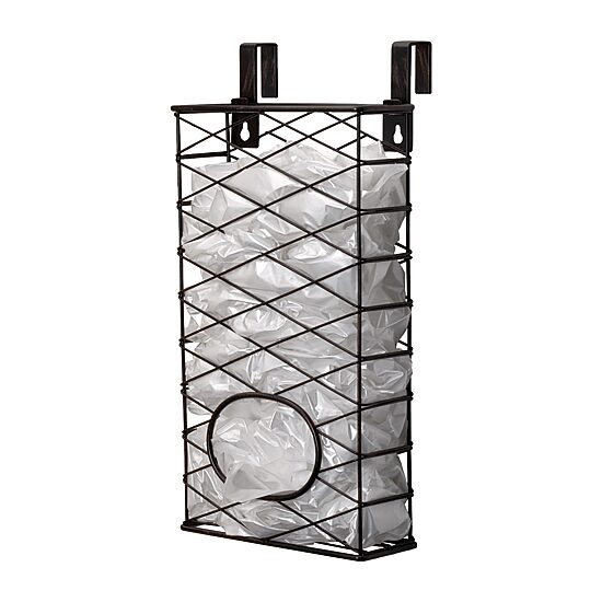 Gourmet Basics by Mikasa Plastic Bag Holder Rectangular Basket