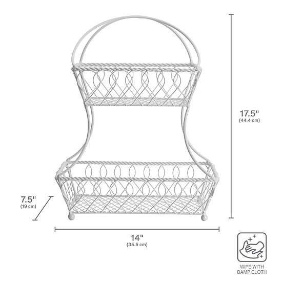 Gourmet Basics by Mikasa Metal Fruit Basket
