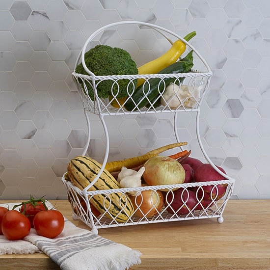 Gourmet Basics by Mikasa Metal Fruit Basket