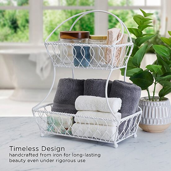 Gourmet Basics by Mikasa Metal Fruit Basket