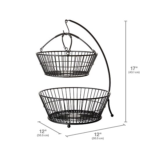 Gourmet Basics by Mikasa Tully 2 Tier Basket