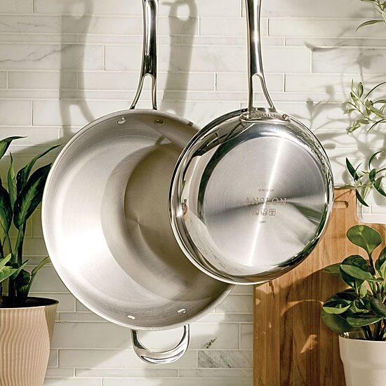Anolon Everlast Tri-Ply Clad 2-pc. Stainless Steel Frying Pan