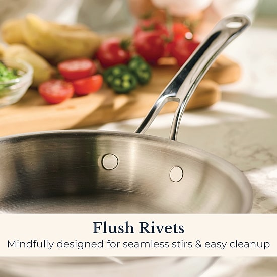 Anolon Everlast Tri-Ply Clad 2-pc. Stainless Steel Frying Pan