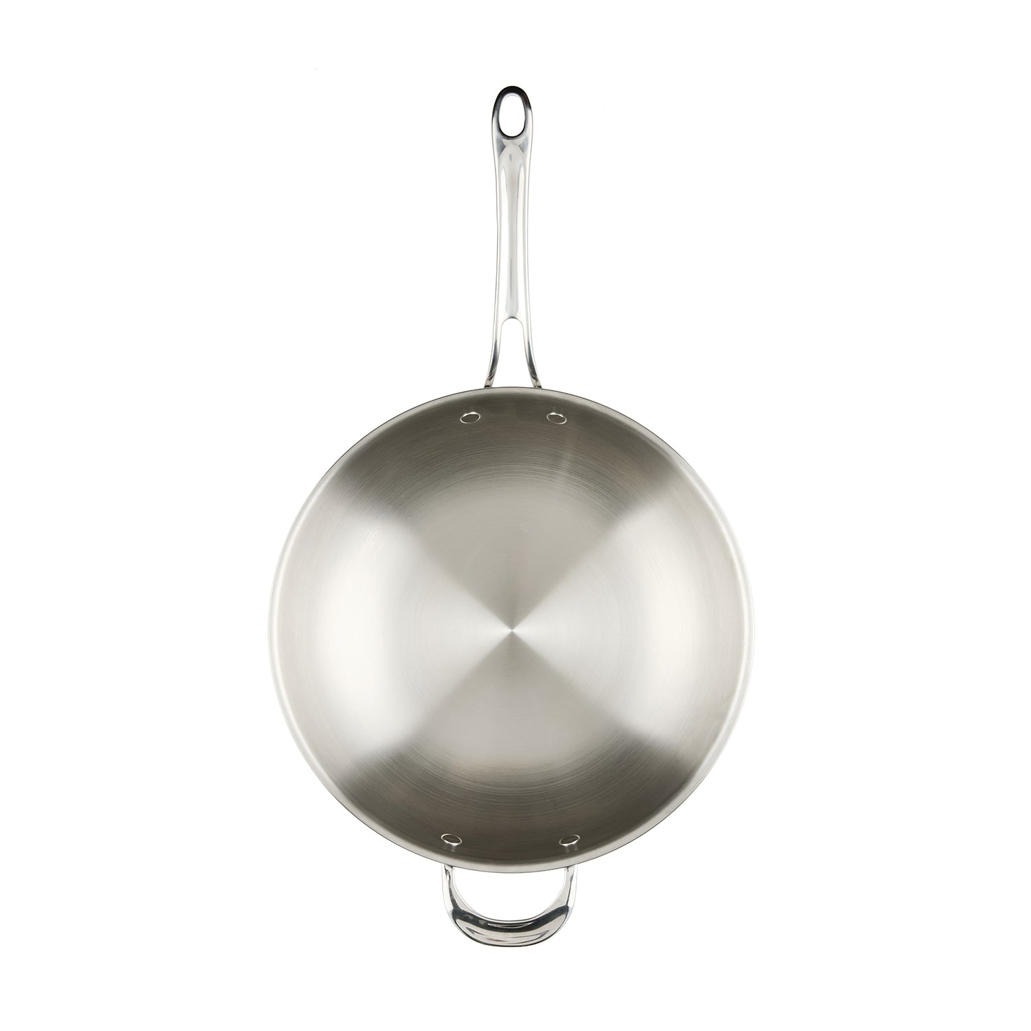 Anolon Everlast Tri-Ply Clad 12 1/2 Inch Stainless Steel Stir Fry Pan