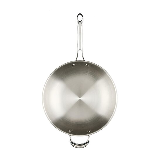 Anolon Everlast Tri-Ply Clad 12 1/2 Inch Stainless Steel Stir Fry Pan