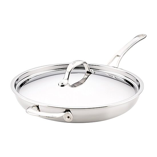 Anolon Everlast Tri-Ply Clad 12 1/2 Inch Stainless Steel Frying Pan