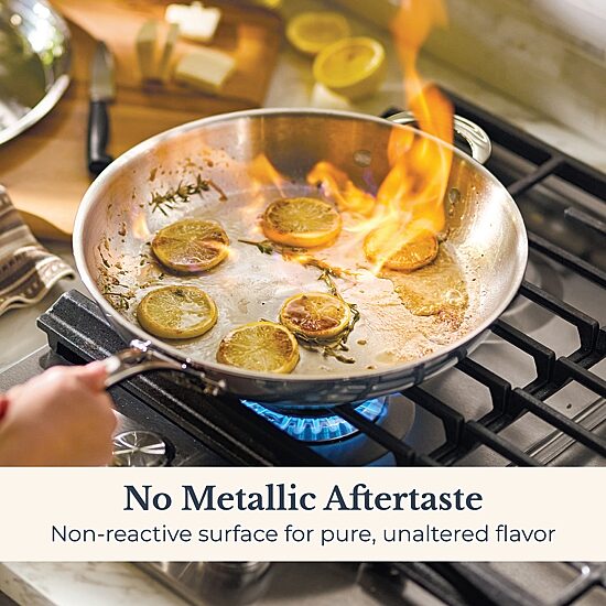 Anolon Everlast Tri-Ply Clad 12 1/2 Inch Stainless Steel Frying Pan