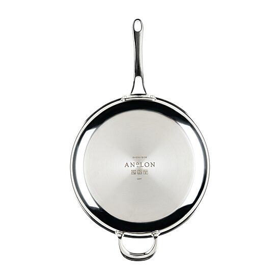 Anolon Everlast Tri-Ply Clad 12 1/2 Inch Stainless Steel Frying Pan