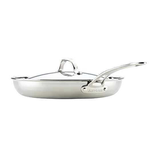 Anolon Everlast Tri-Ply Clad 12 1/2 Inch Stainless Steel Frying Pan