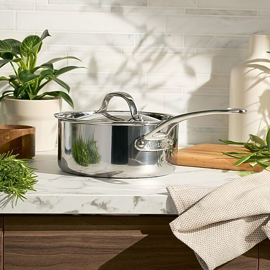 Anolon Everlast Tri-Ply Clad 3 Qt Stainless Steel Sauce Pan