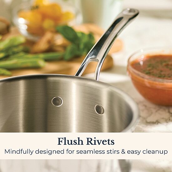 Anolon Everlast Tri-Ply Clad 3 Qt Stainless Steel Sauce Pan