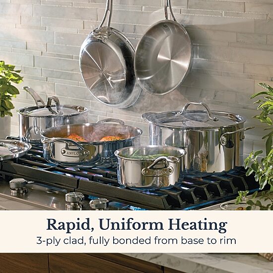 Anolon Everlast Tri-Ply Clad 10-pc. Stainless Steel Cookware Set