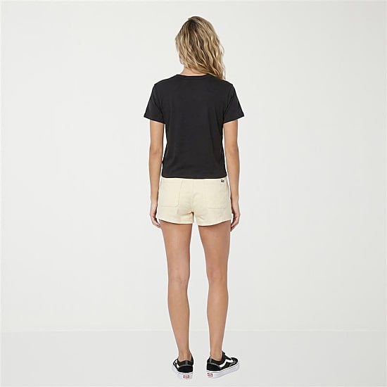 VOLCOM Womens Juniors Crew Neck Short Sleeve Regular Fit Graphic T-Shirt