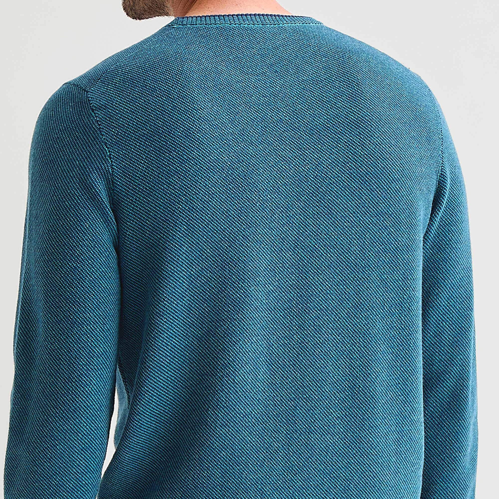 St. John's Bay Birdseye Mens Crew Neck Long Sleeve Pullover Sweater