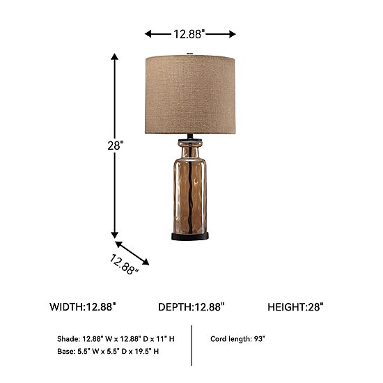 Signature Design by Ashley® Laurentia Glass Table Lamp