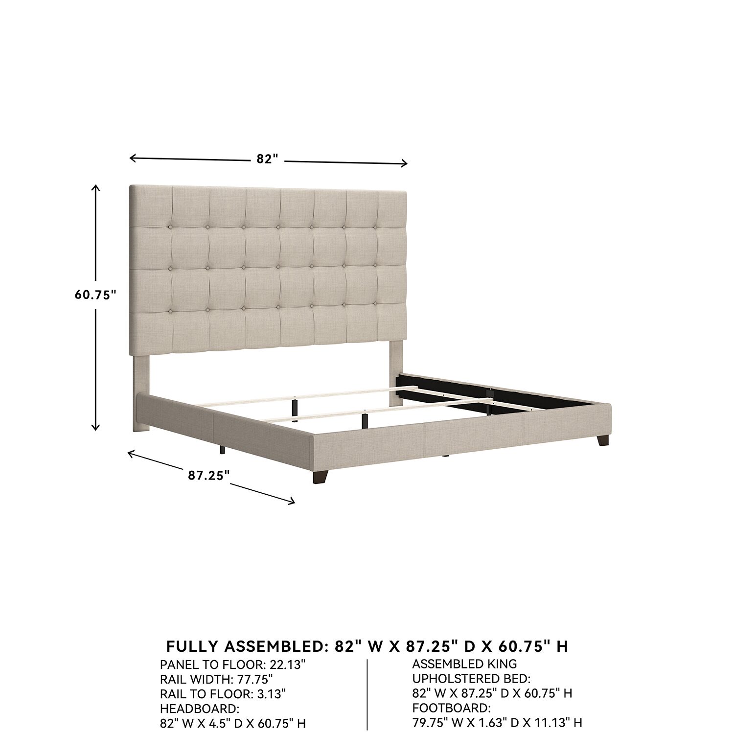 Signature Design by Ashley® Dolante Collection Tufted Bed