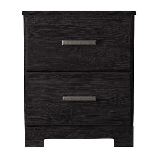 Signature Design by Ashley Belachime 2-Drawer Nightstand in Charcoal