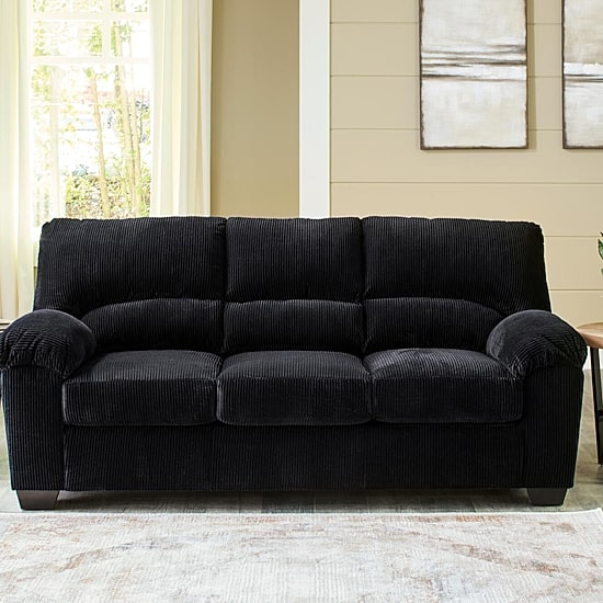 Signature Design by Ashley SimpleJoy Sofa, Color: Black - JCPenney