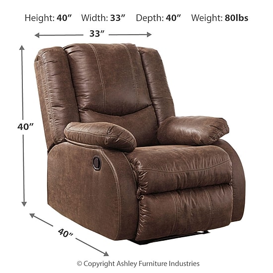Signature Design by Ashley® Bladewood Roll-Arm Recliner