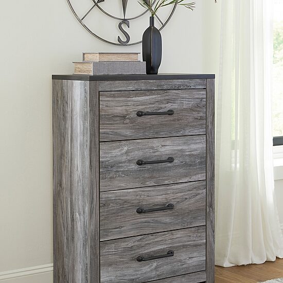 Signature Design by Ashley Bronyan 4-Drawer Chest in Dark Gray